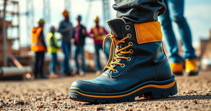Bota de seguran&ccedil;a imperme&aacute;vel ideal para proteger seus p&eacute;s no trabalho